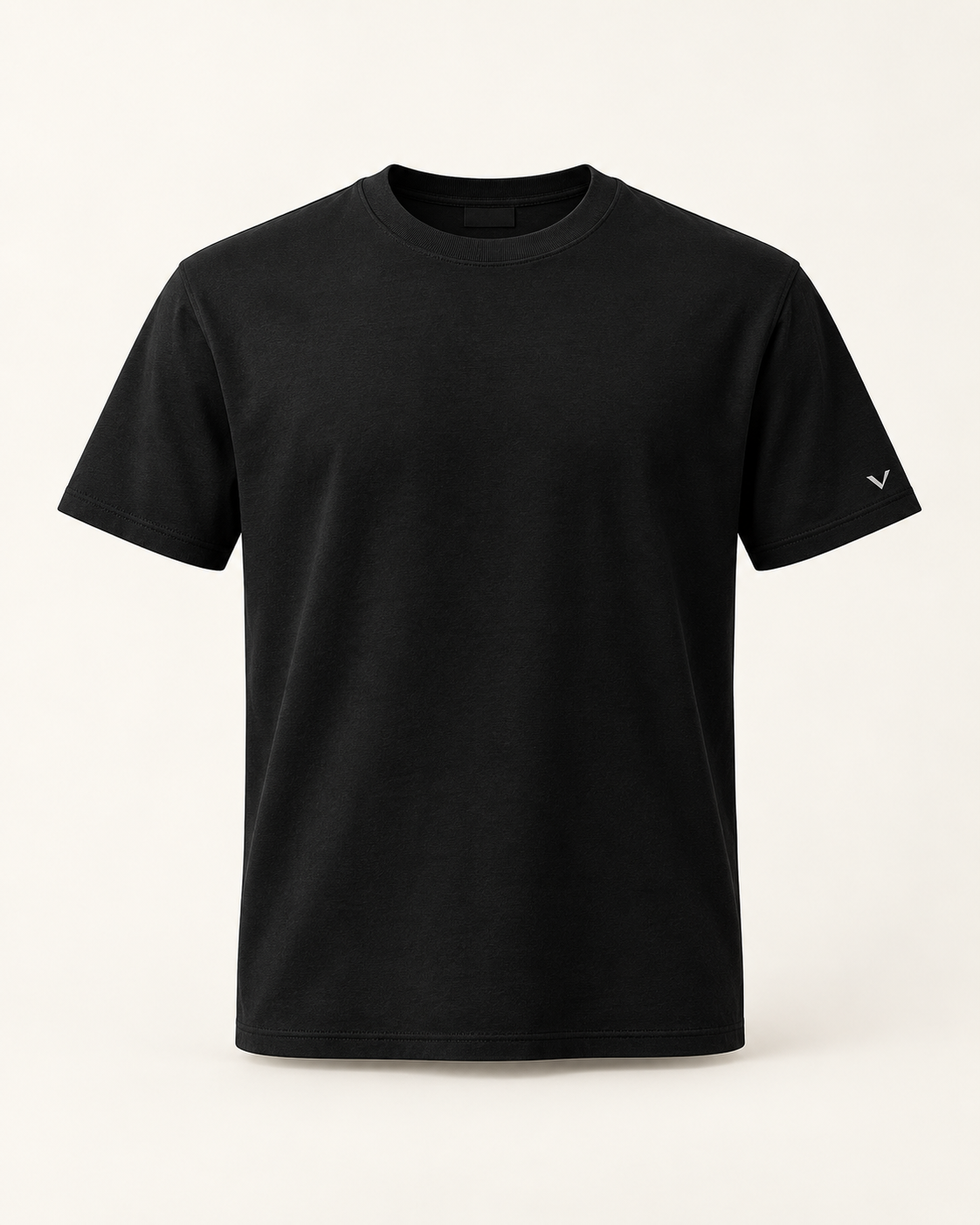 Camiseta Básica LEVVERO grafite com símbolo na manga